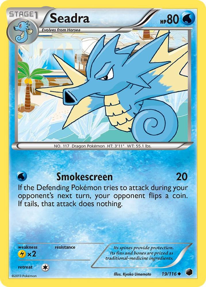 Seadra 19/116 card from Plasma Freeze