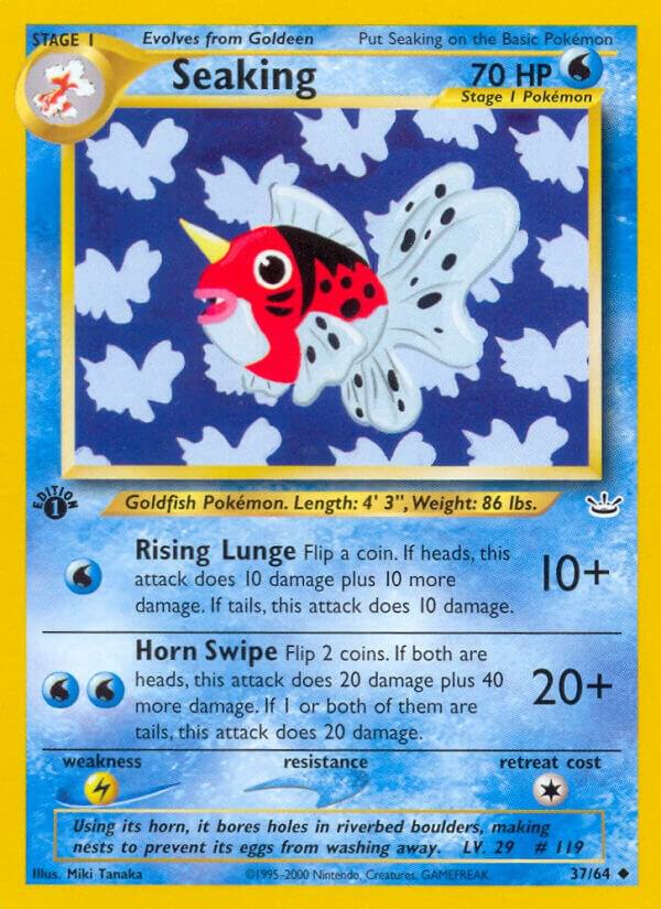 Seaking 37/64 card from Neo Revelation