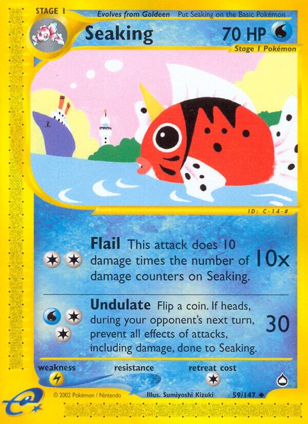 Seaking 059/147 card from Aquapolis