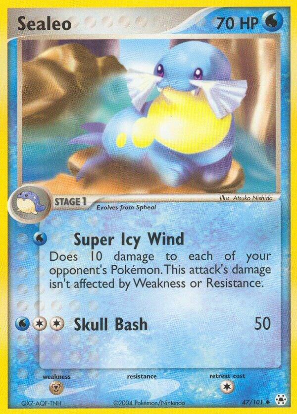 Sealeo 47/101 card from Hidden Legends