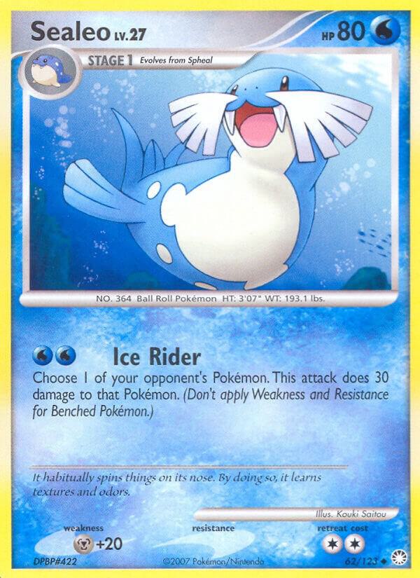 Sealeo 62/123 card from Mysterious Treasures