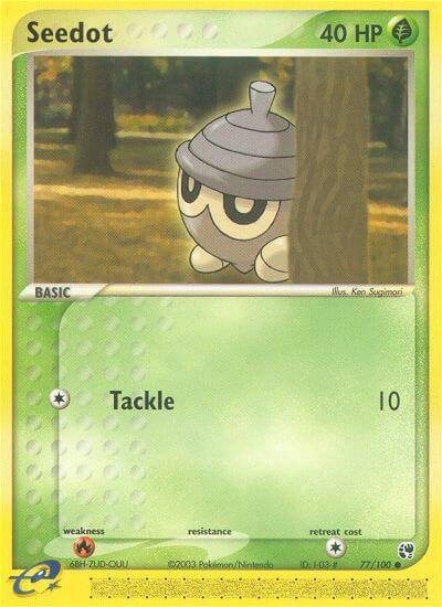 Seedot 77/100 card from Sandstorm