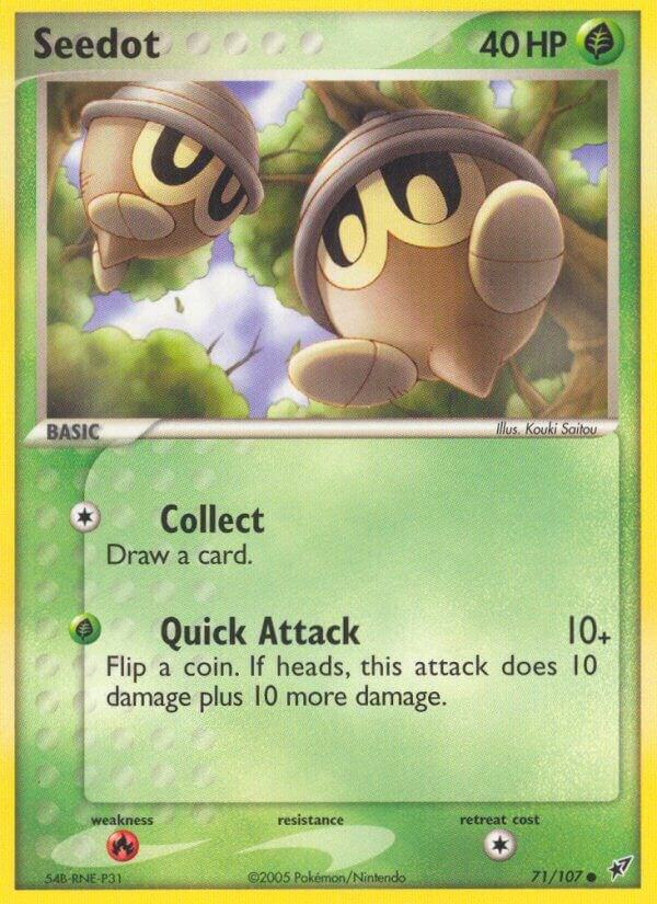 Seedot 71/107 card from Deoxys