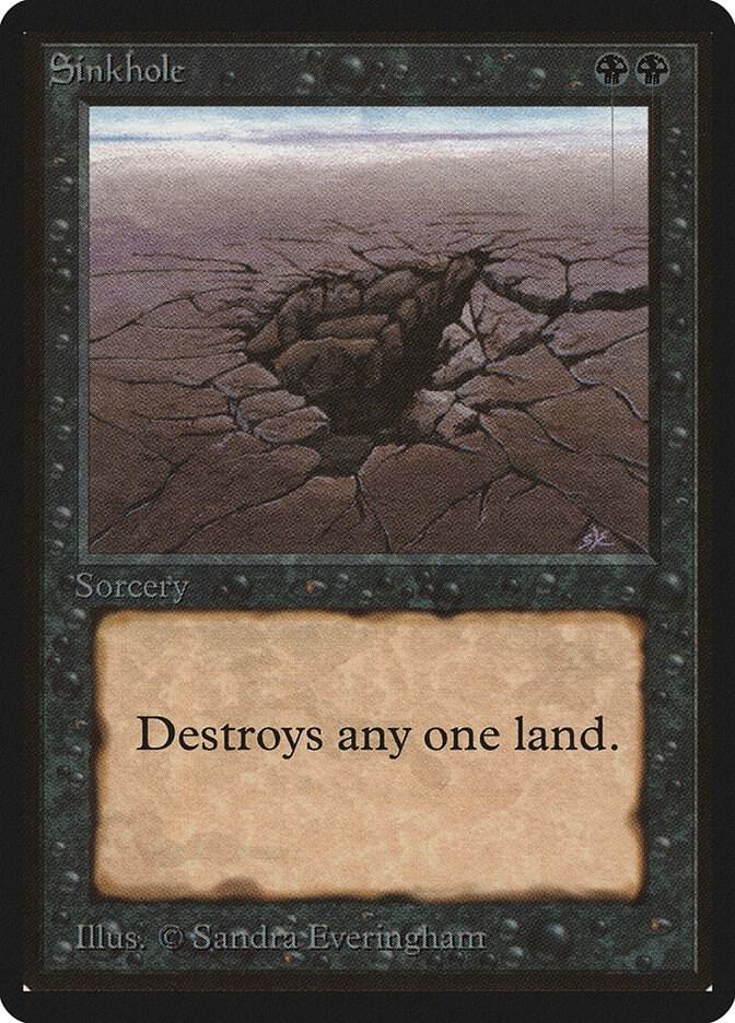 Sinkhole card from Beta Edition