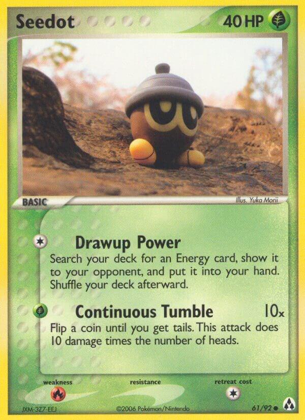 Seedot 61/92 card from Legend Maker