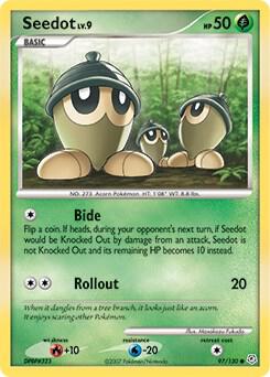 Seedot 97/130 card from Diamond and Pearl