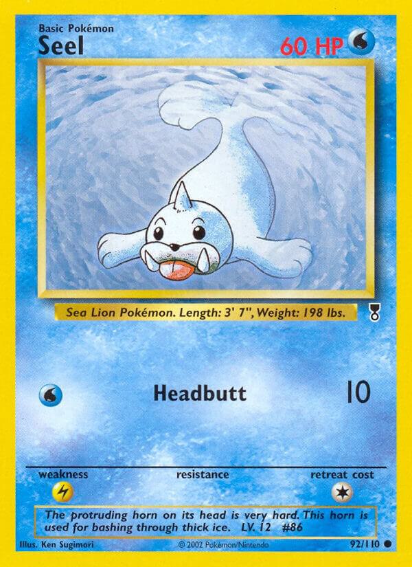 Seel 092/110 card from Legendary Collection