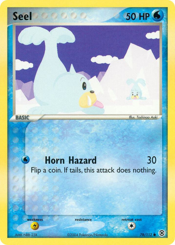 Seel 78/112 card from FireRed & LeafGreen