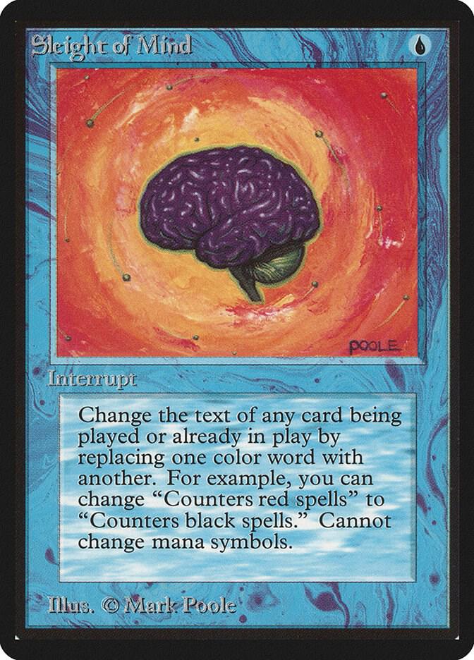 Sleight of Mind card from Beta Edition