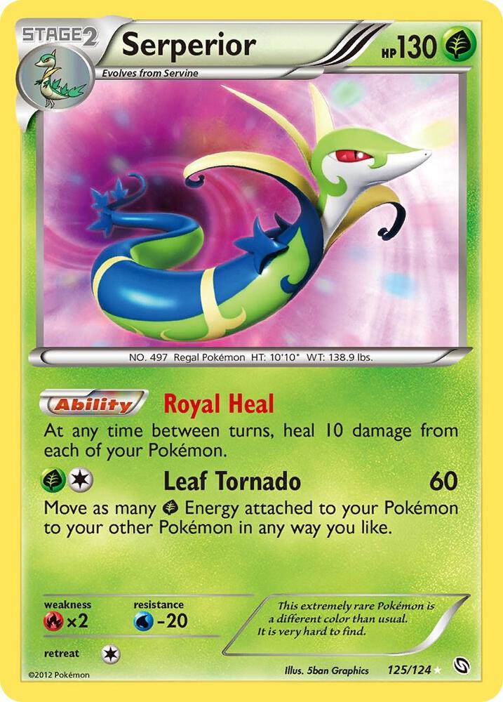 Serperior 125/124 card from Dragons Exalted