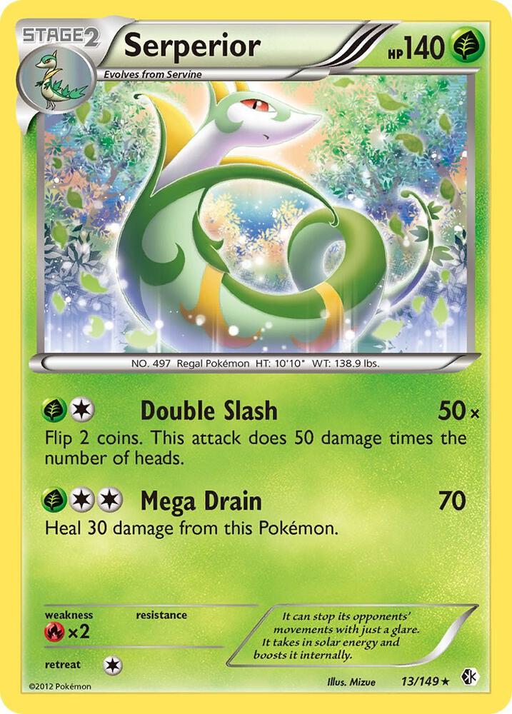 Serperior 13/149 card from Boundaries Crossed