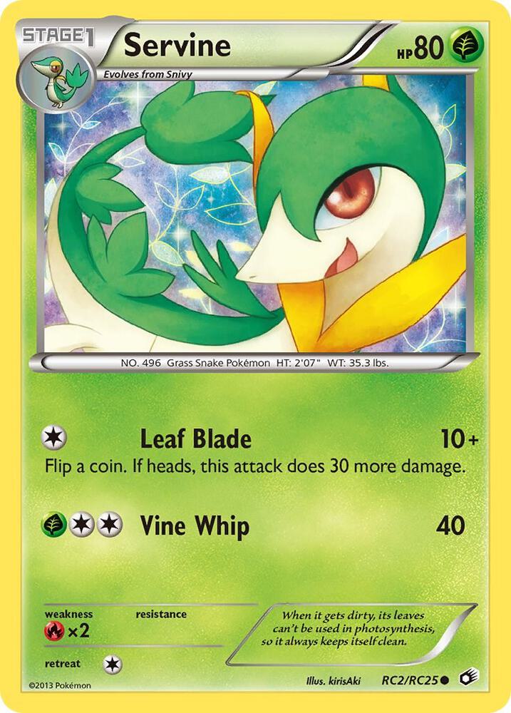 Servine RC2/RC25 card from Legendary Treasures: Radiant Collection