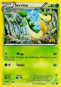 Servine - 1/12 001/012 card from McDonald's Promos 2012