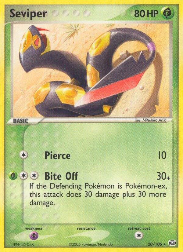 Seviper 20/106 card from Emerald