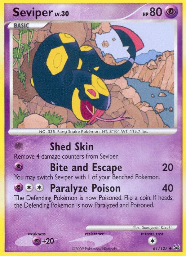 Seviper 61/127 card from Platinum