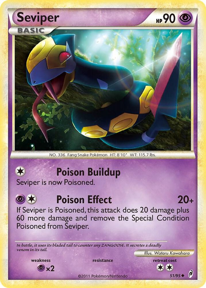 Seviper 51/95 card from Call of Legends