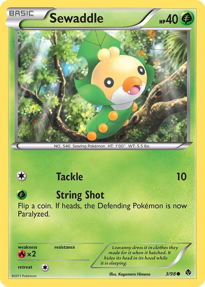Sewaddle (3) 3/98 card from Emerging Powers
