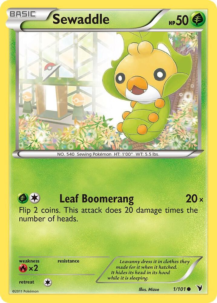 Sewaddle 1/101 card from Noble Victories