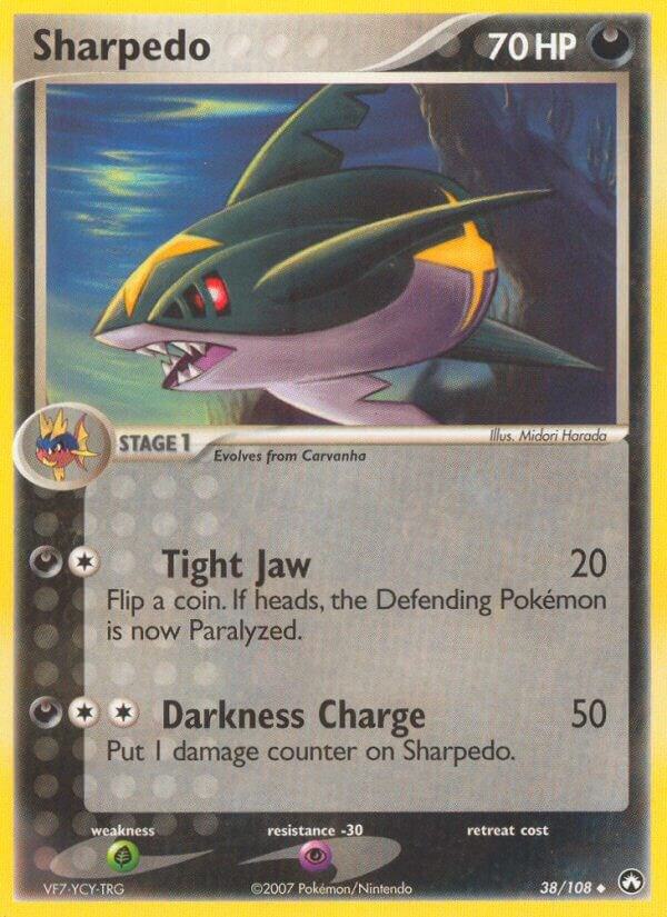 Sharpedo 38/108 card from Power Keepers