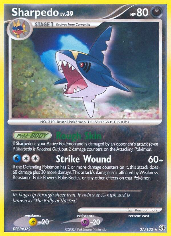 Sharpedo 37/132 card from Secret Wonders