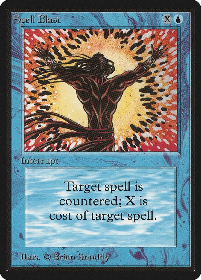 Spell Blast card from Beta Edition