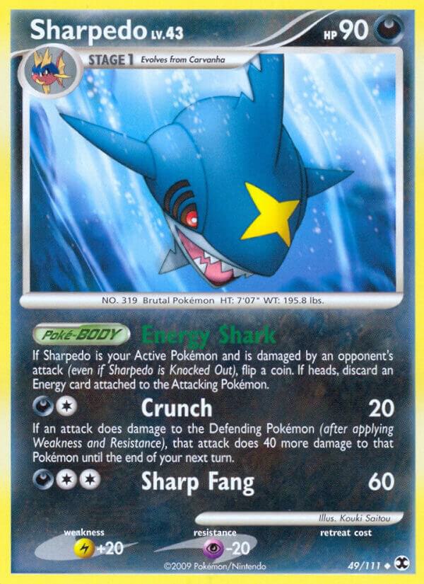 Sharpedo 49/111 card from Rising Rivals