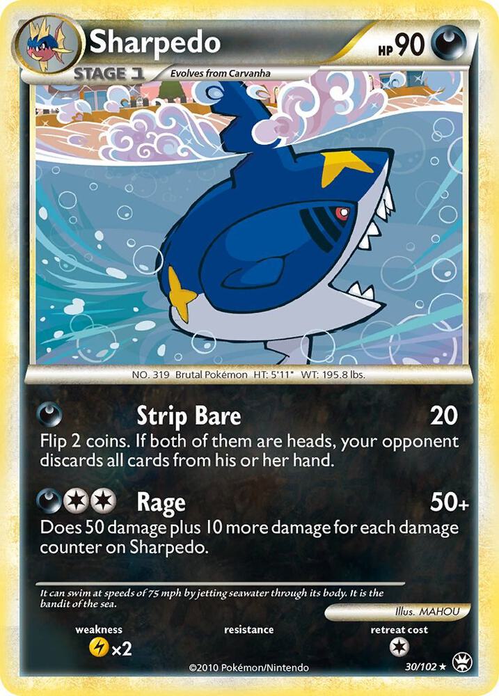 Sharpedo 30/102 card from Triumphant