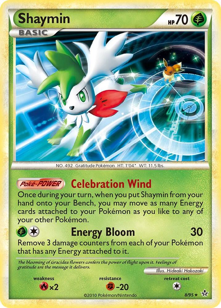Shaymin 8/95 card from Unleashed