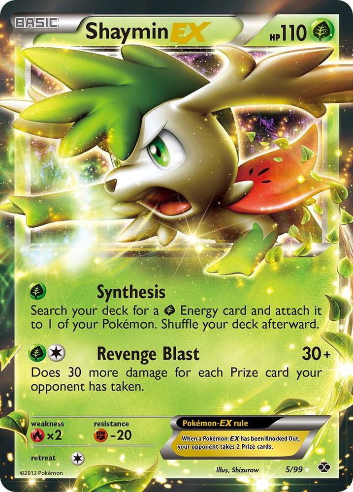 Shaymin EX 5/99 card from Next Destinies