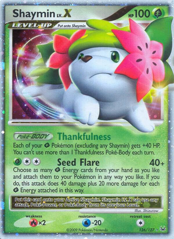 Shaymin Lv.X (Land Forme) 126/127 card from Platinum