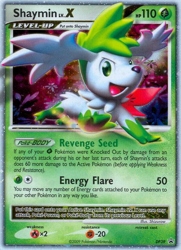 Shaymin LV.X DP39 card from Diamond and Pearl Promos