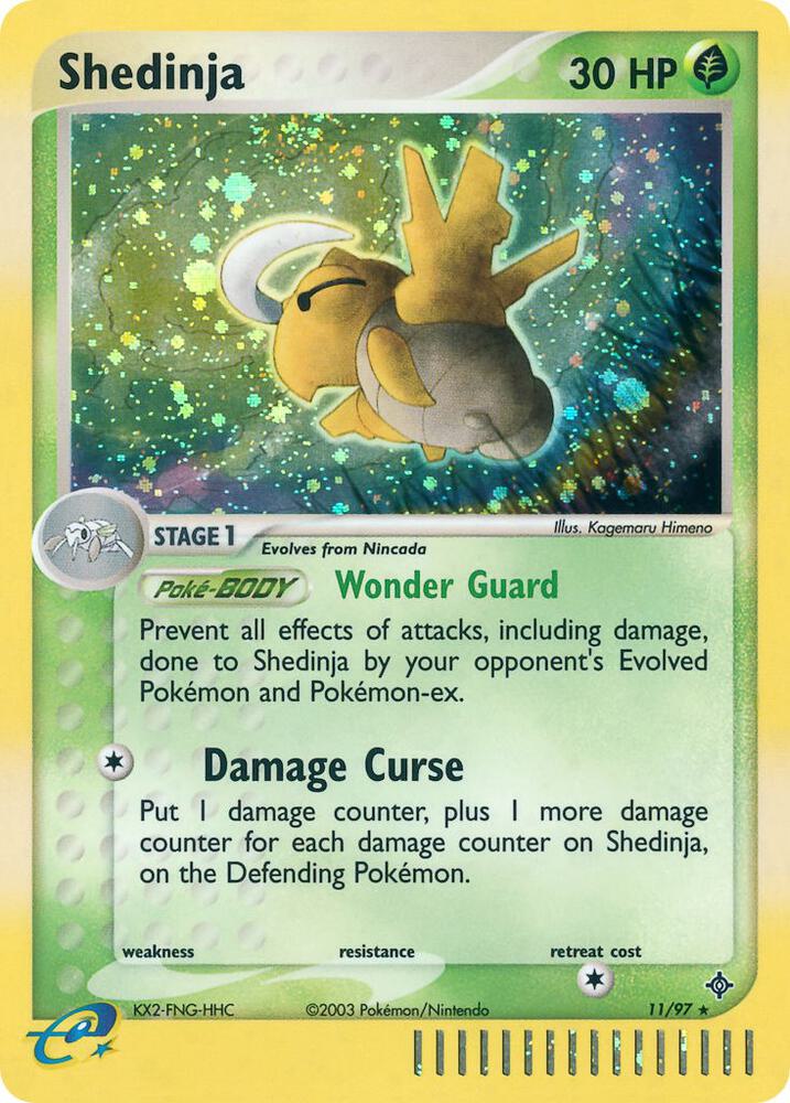Shedinja 11/97 card from Dragon