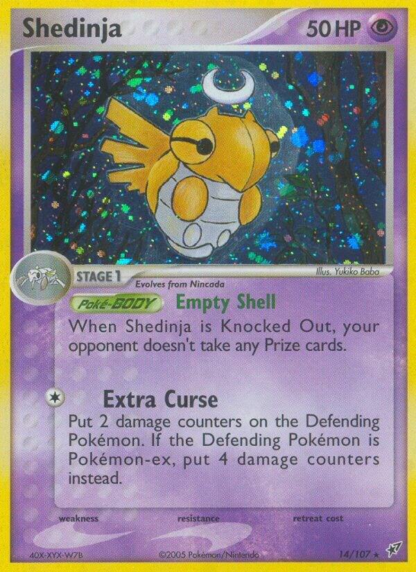 Shedinja 14/107 card from Deoxys