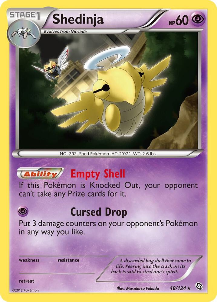 Shedinja 48/124 card from Dragons Exalted