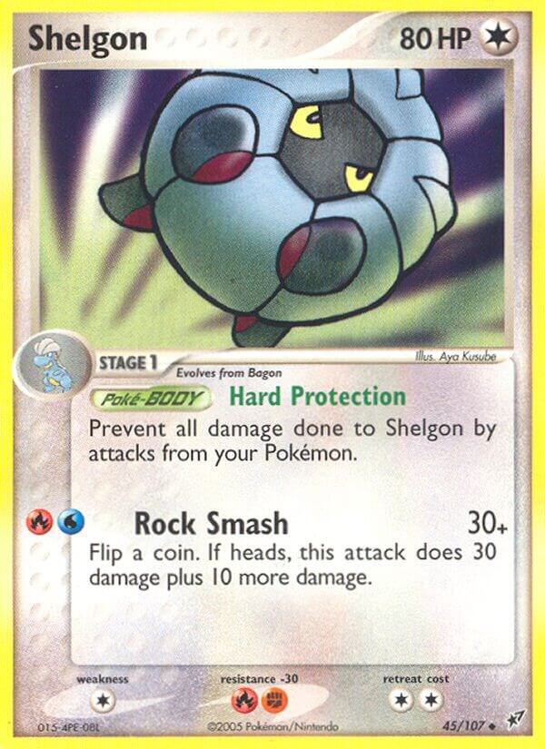 Shelgon 45/107 card from Deoxys