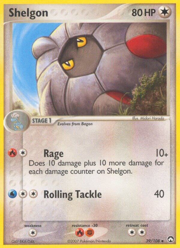 Shelgon 39/108 card from Power Keepers