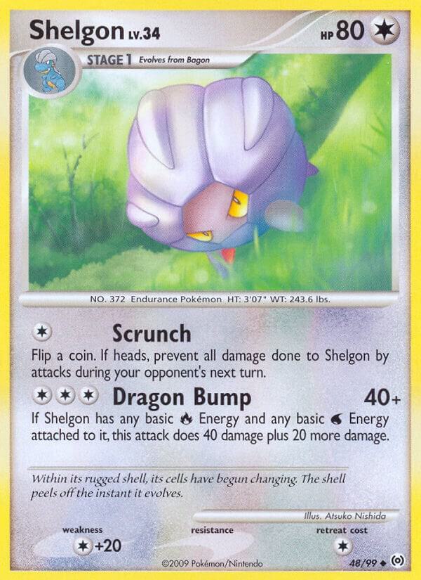 Shelgon 48/99 card from Arceus