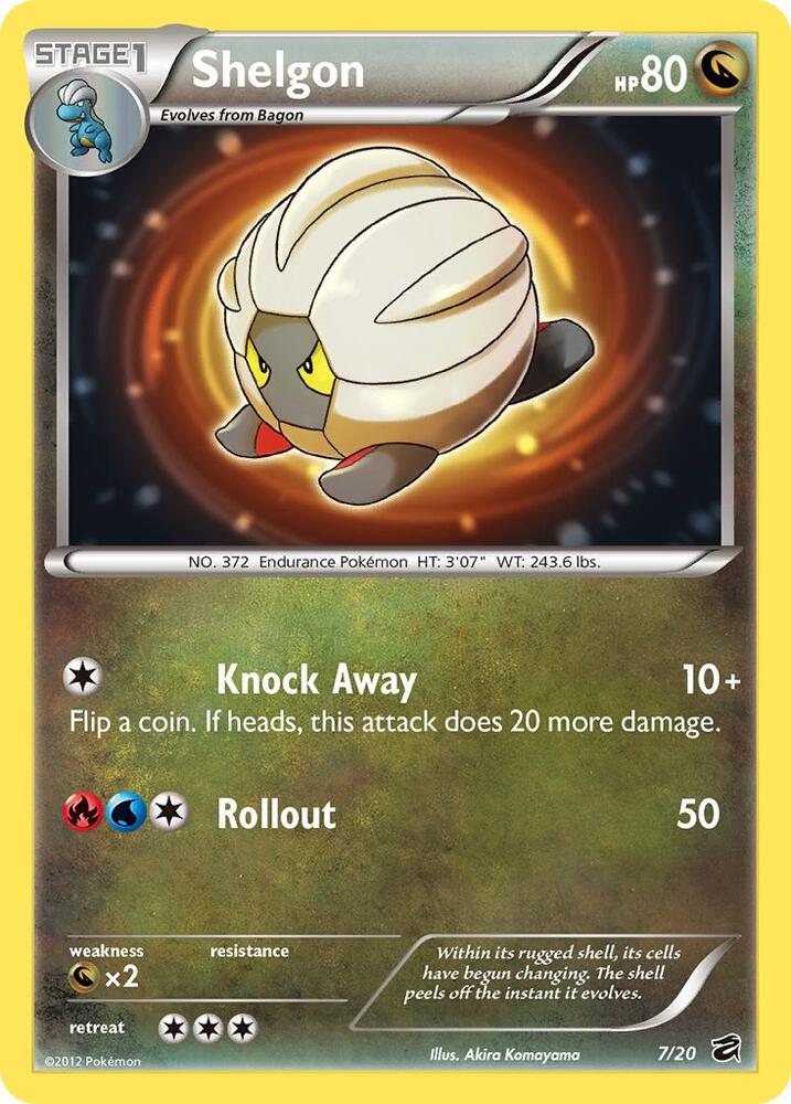 Shelgon 7/20 card from Dragon Vault