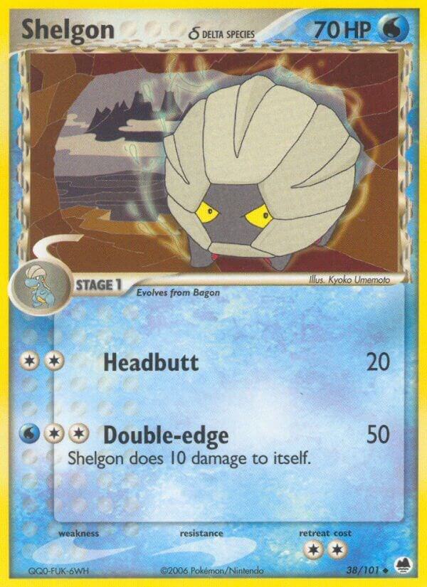 Shelgon (Delta Species) 38/101 card from Dragon Frontiers