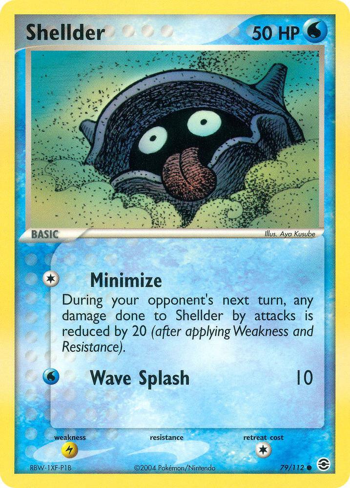 Shellder 79/112 card from FireRed & LeafGreen