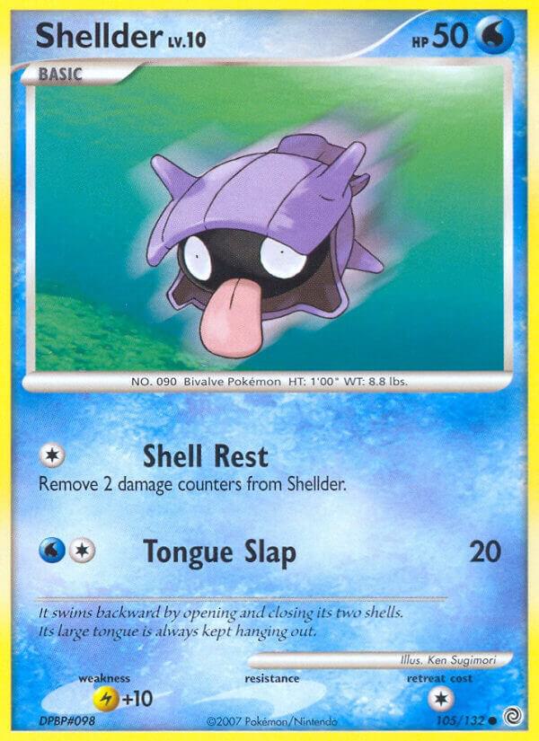 Shellder 105/132 card from Secret Wonders
