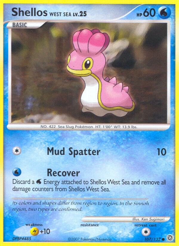 Shellos West Sea 107/132 card from Secret Wonders