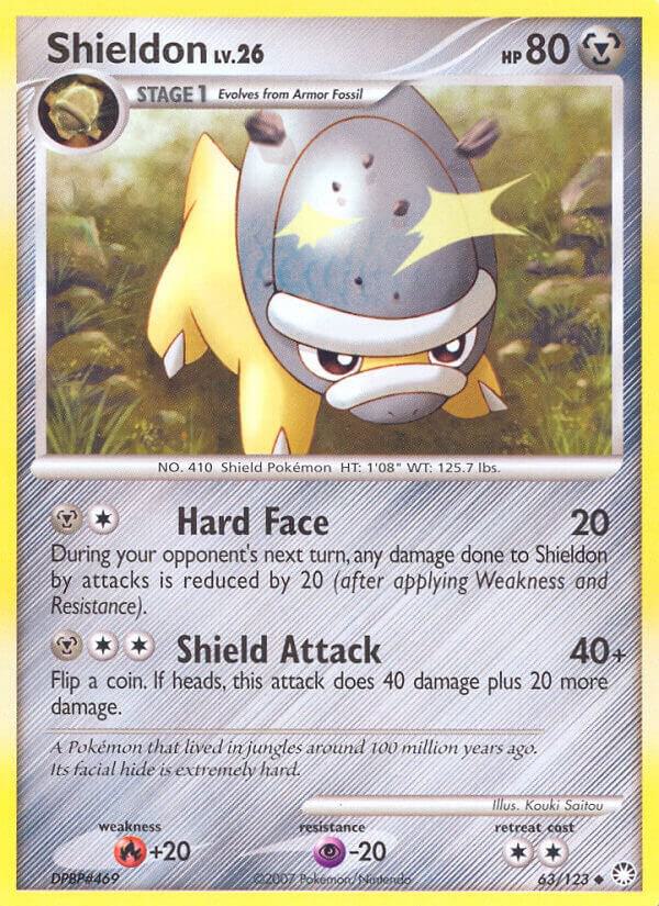 Shieldon 63/123 card from Mysterious Treasures