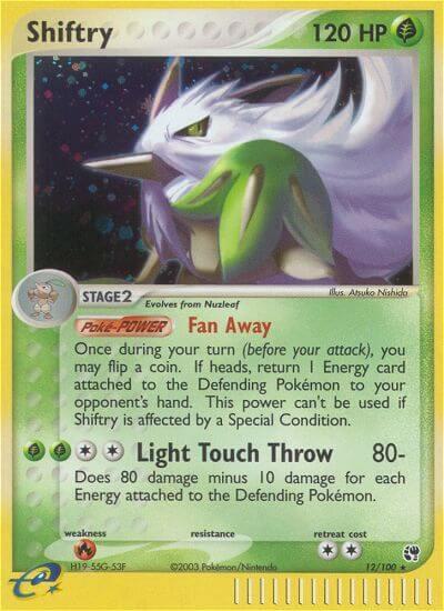 Shiftry 12/100 card from Sandstorm