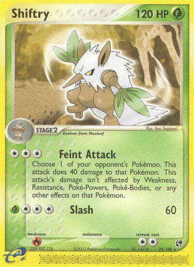Shiftry 22/100 card from Sandstorm
