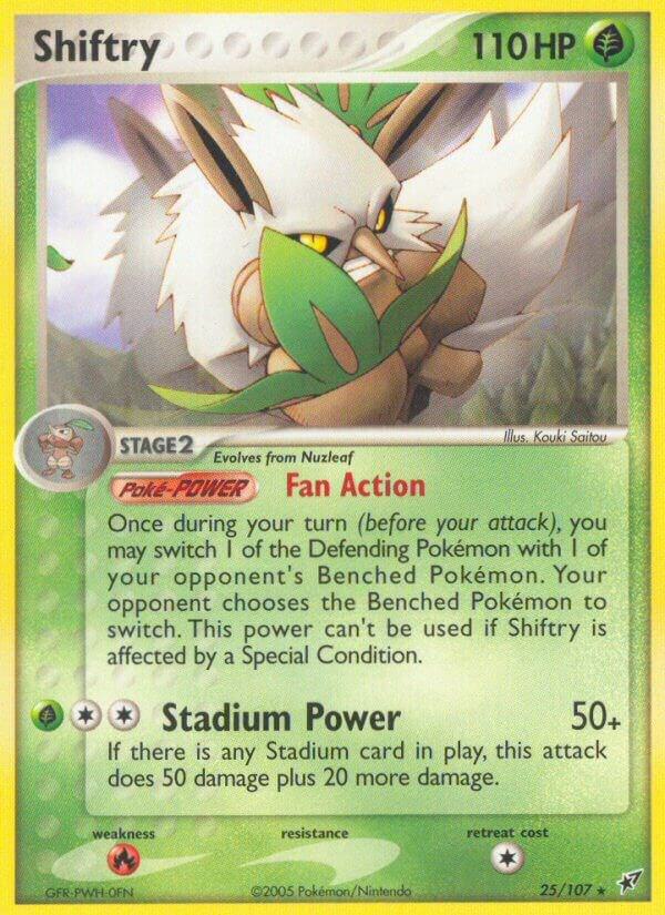 Shiftry 25/107 card from Deoxys