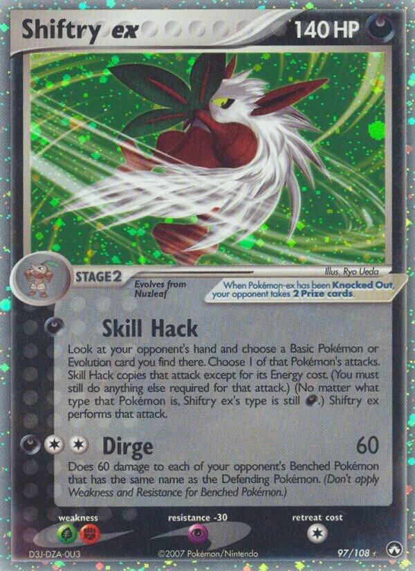 Shiftry ex 97/108 card from Power Keepers