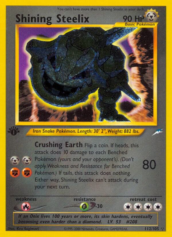 Shining Steelix 112/105 card from Neo Destiny
