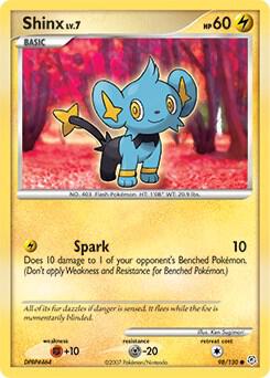 Shinx 98/130 card from Diamond and Pearl