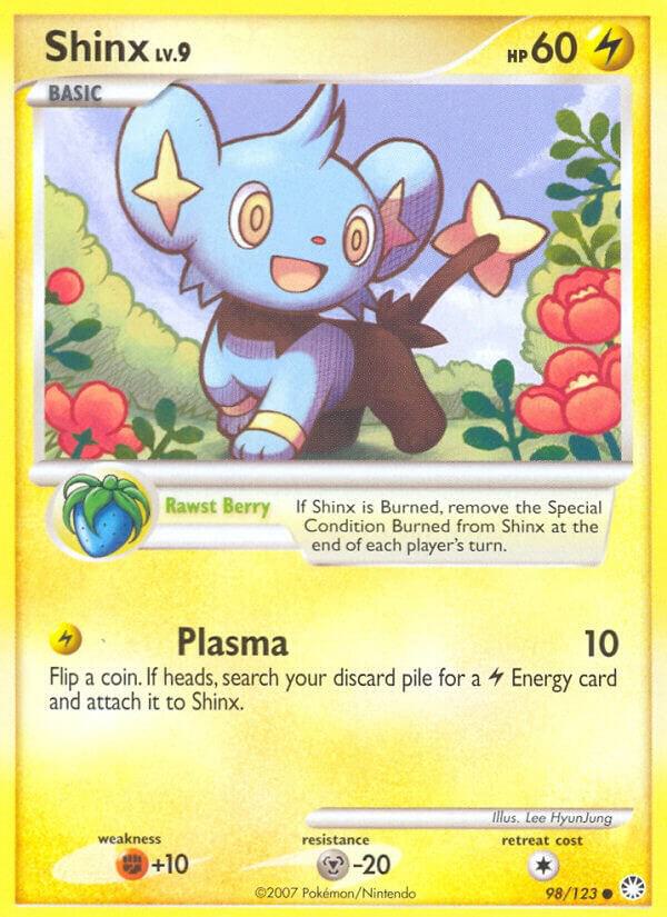 Shinx 98/123 card from Mysterious Treasures